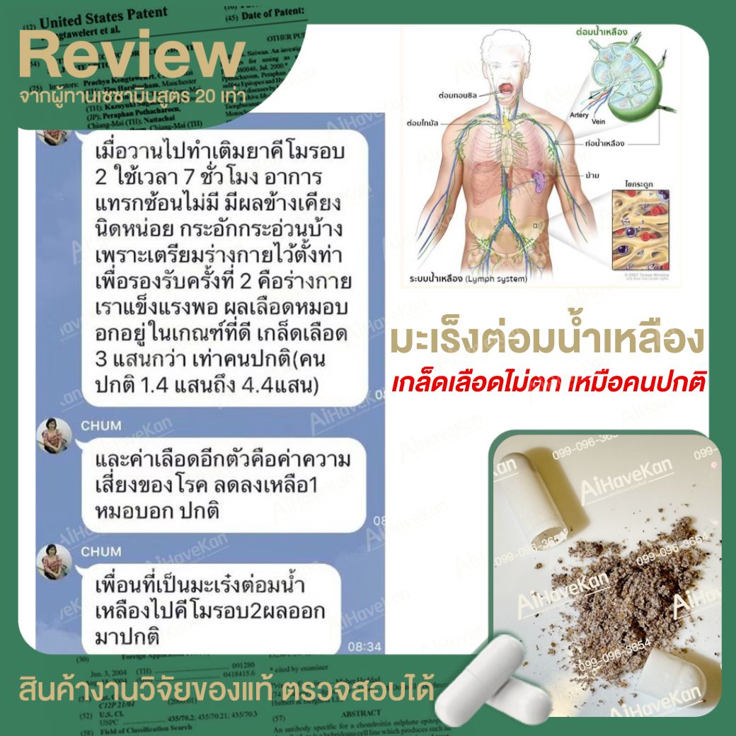เซซามิน มะเร็งต่อมน้ำเหลือง